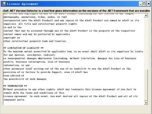 .NET Version Detector